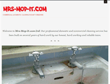 Tablet Screenshot of mrs-mop-it.com